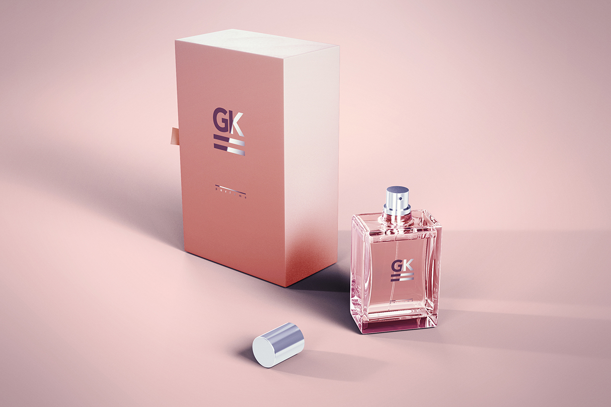 Download Perfume Bottle Package Mock-up - GK Mockups Store