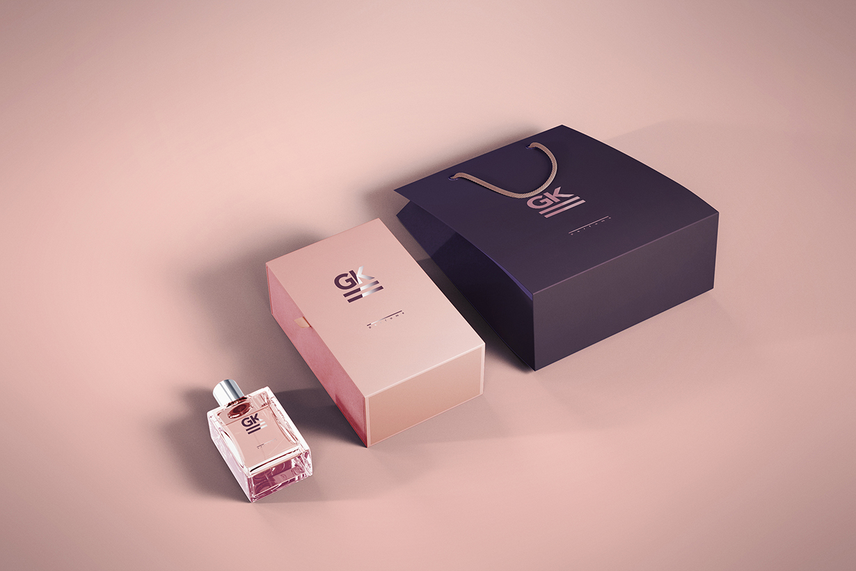 Download Perfume Bottle Package Mock-up - GK Mockups Store