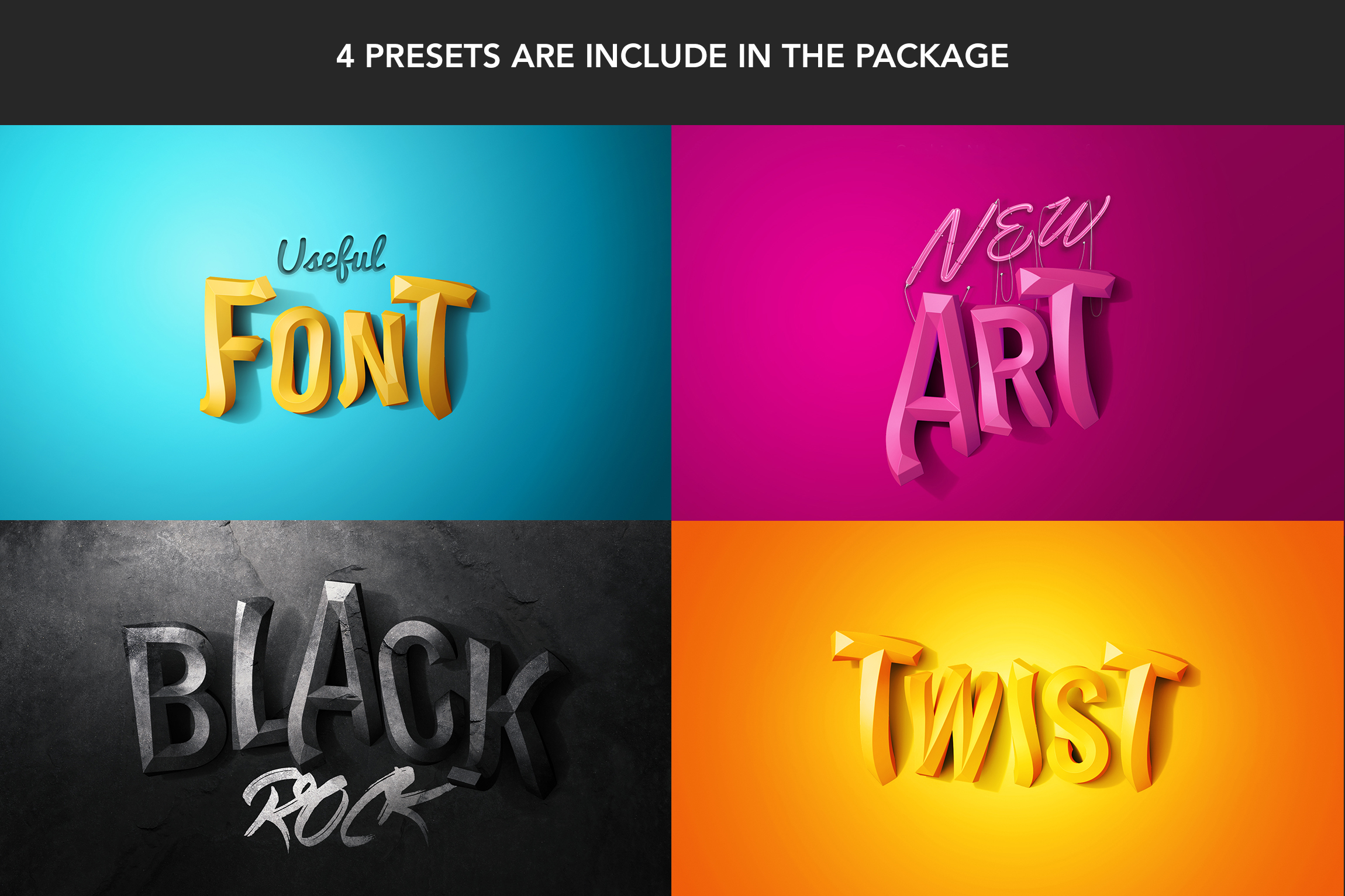 3d fonts for photoshop cs4 free download