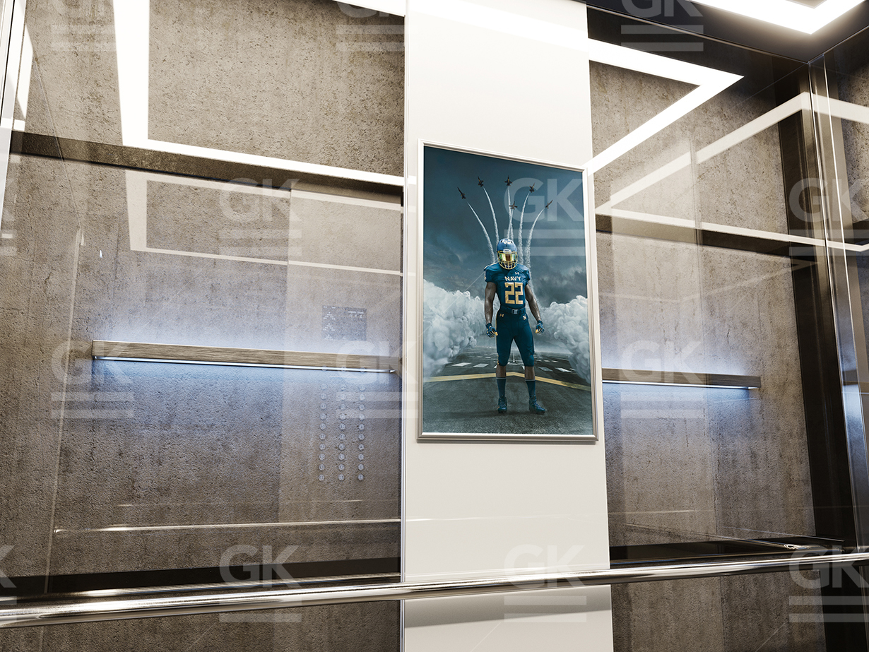 Download Animated Elevator / Poster Mock-up - GK Mockups Store