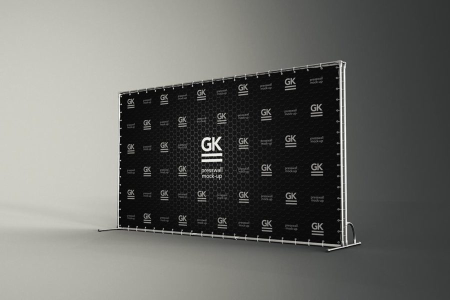 3D Press Wall / Banner Mock-Up