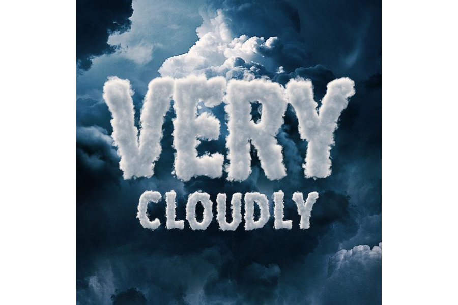 3D Sky / Cloud Font
