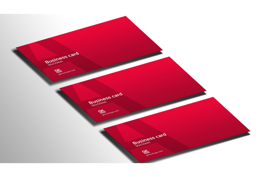 Business Card Animation Mock-up