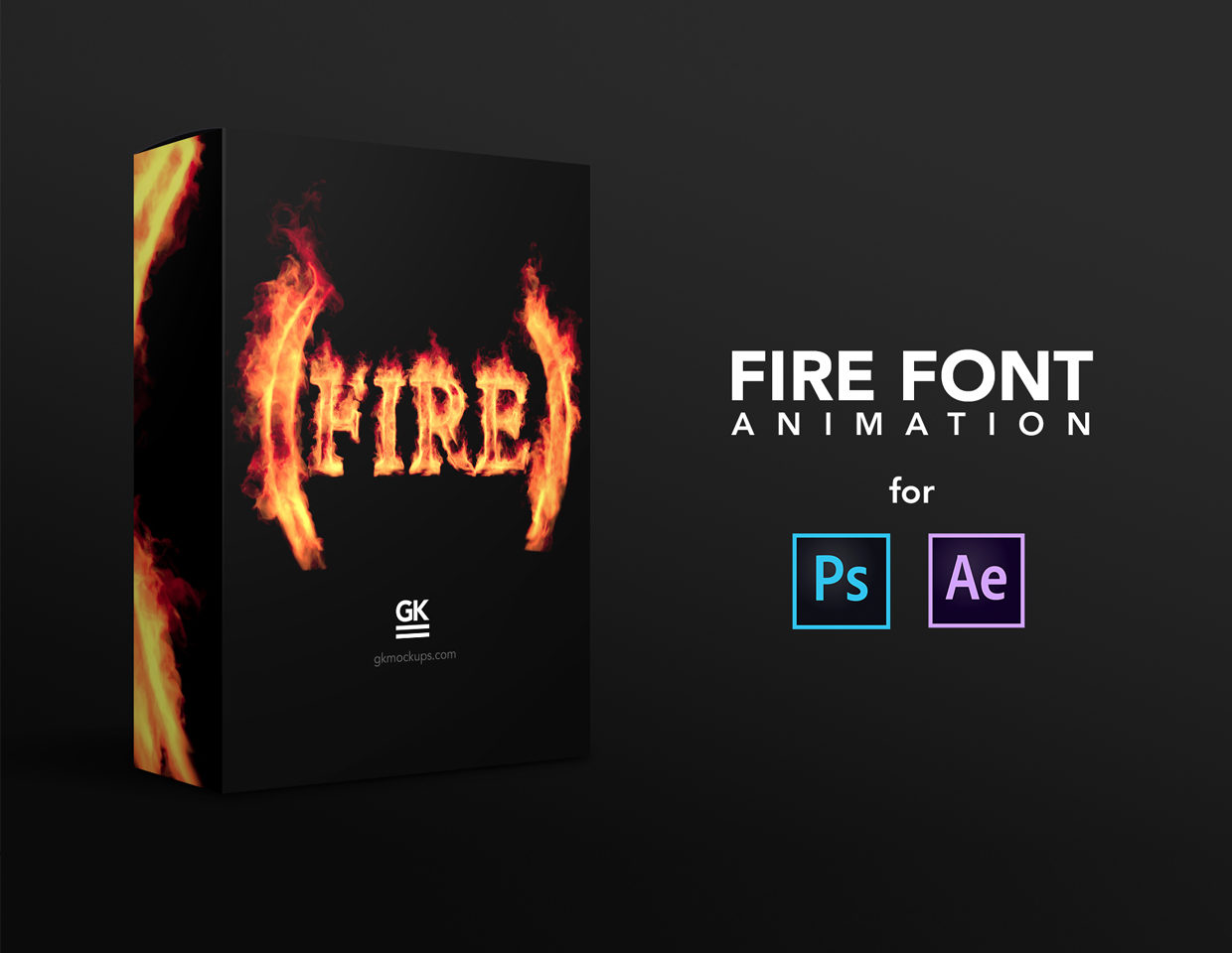 Fire Letters / Font Animation