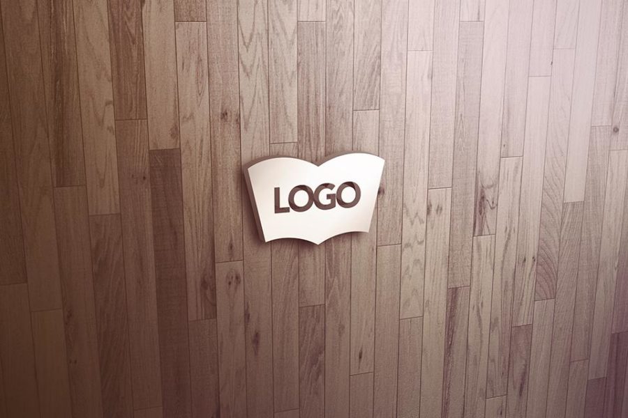 3D Logo Signage Wall Mock-Up v.1