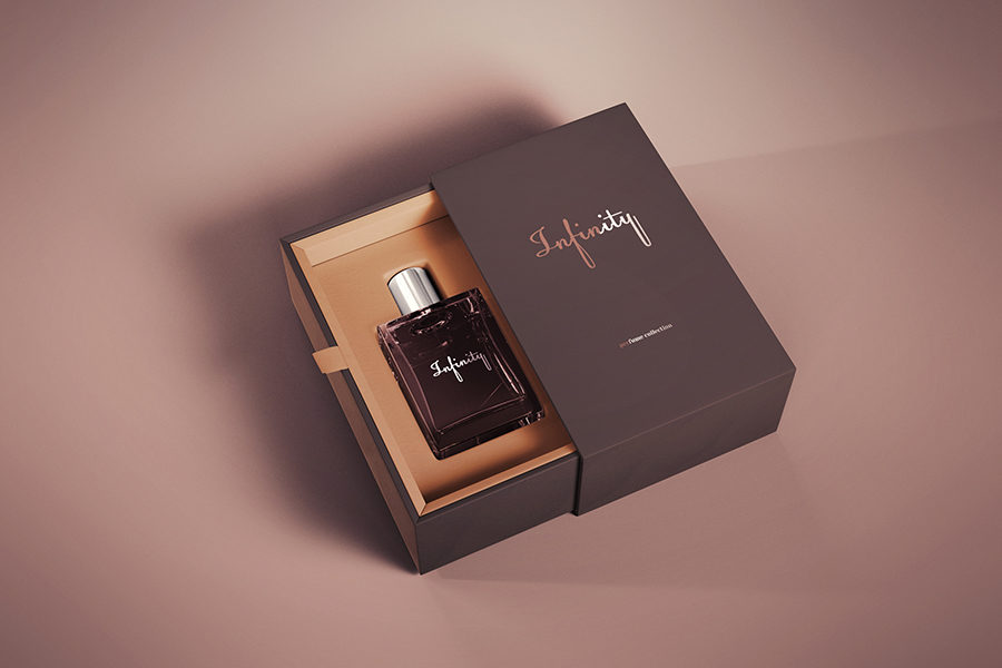 Perfume Bottle Package Mock-up