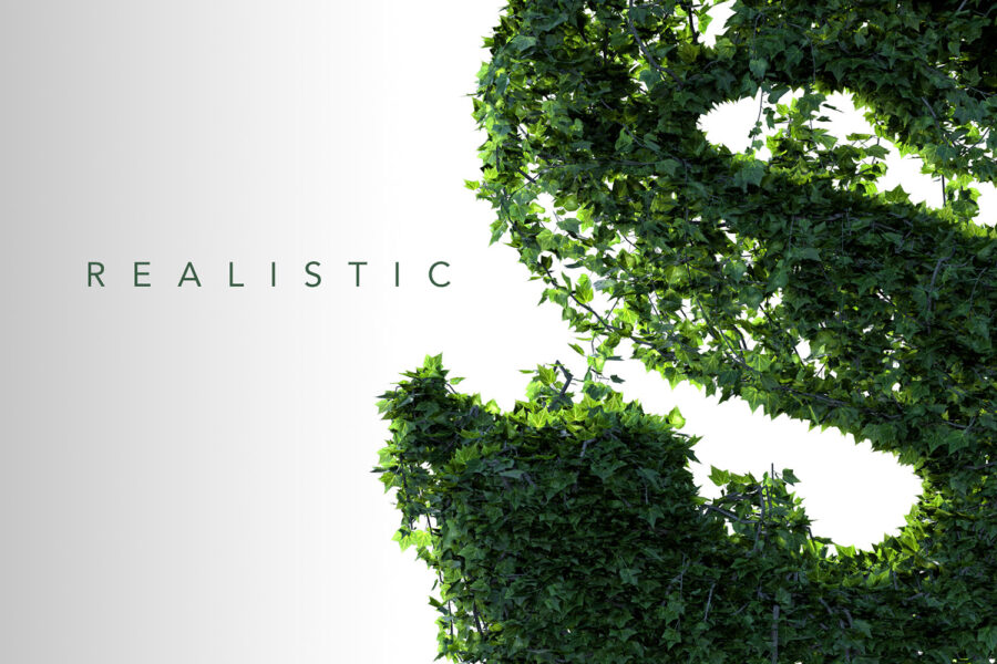 PSD Ivy Leaves 3D Letters