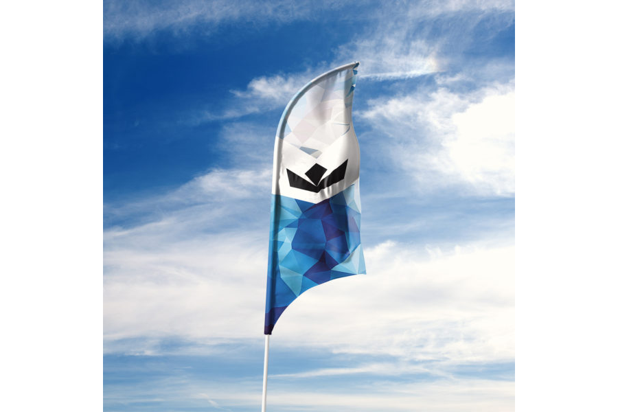 3D Feather Flags Mock-up