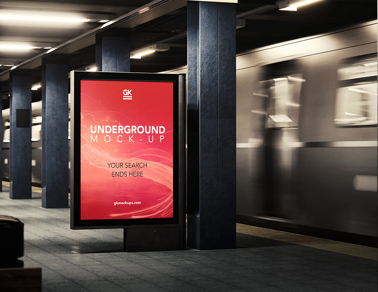 3D Underground / Subway Mock-up