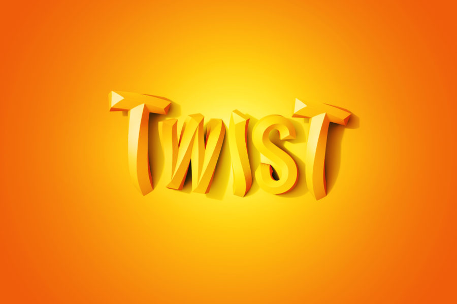 3D Twist Psd Font for Photoshop - GK Mockups Store