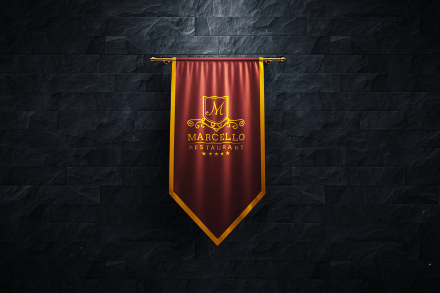 Vertical Flags Mock-Up (Studio Edition)
