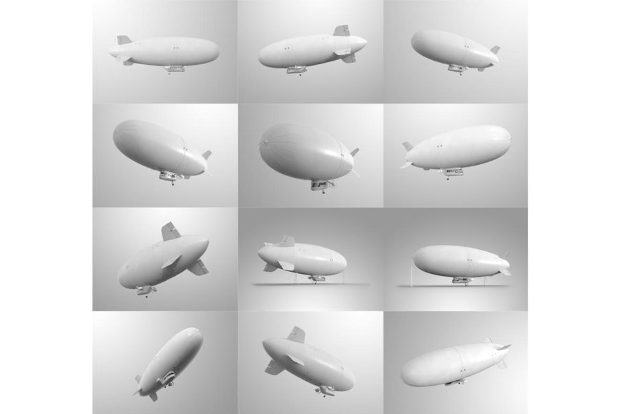 3D Zeppelin / Dirigible Mock-up
